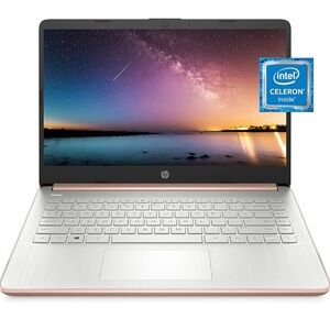 HP 14 Laptop, Rose Gold - comes with box and Charger